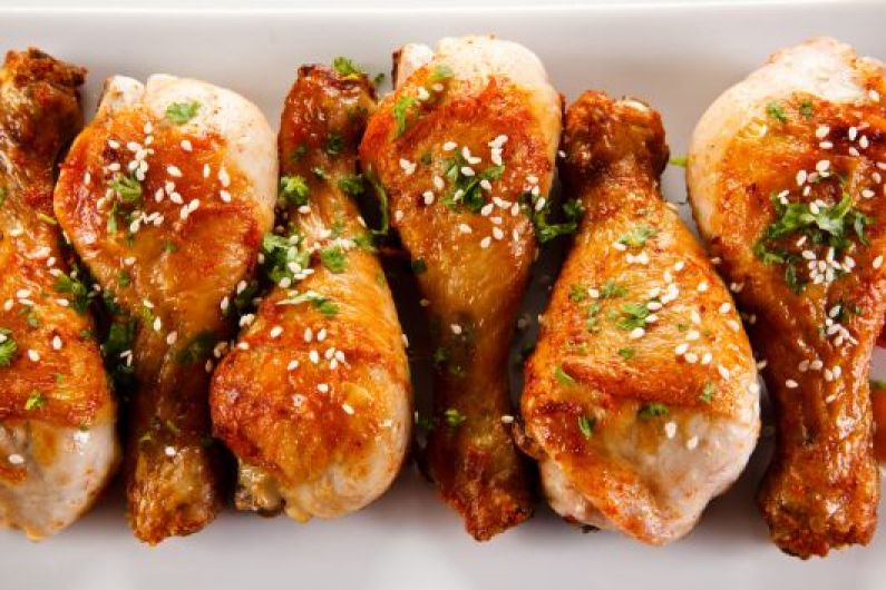 Chicken Drumstick with Cilantro and Sesame